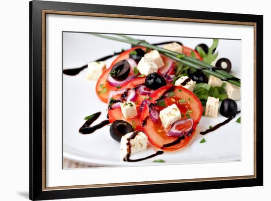 Vegetable Salad with Feta Cheese-Gresei-Framed Photographic Print