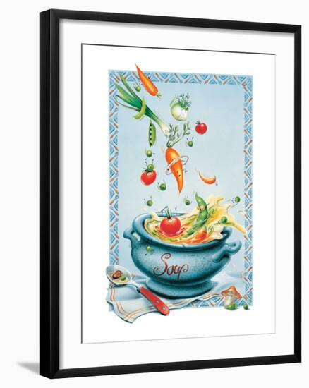 Vegetable Soup-Renate Holzner-Framed Premium Giclee Print