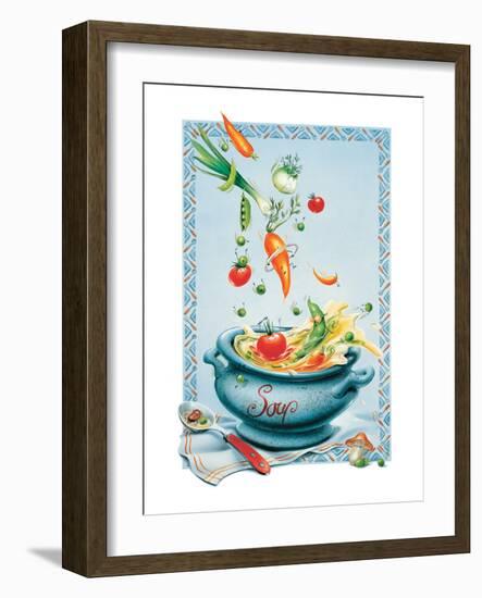 Vegetable Soup-Renate Holzner-Framed Art Print