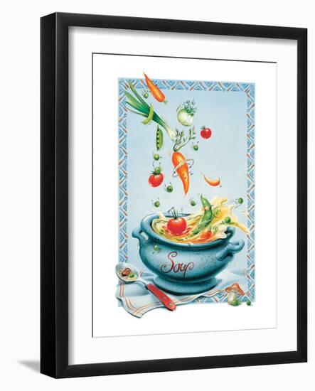 Vegetable Soup-Renate Holzner-Framed Art Print