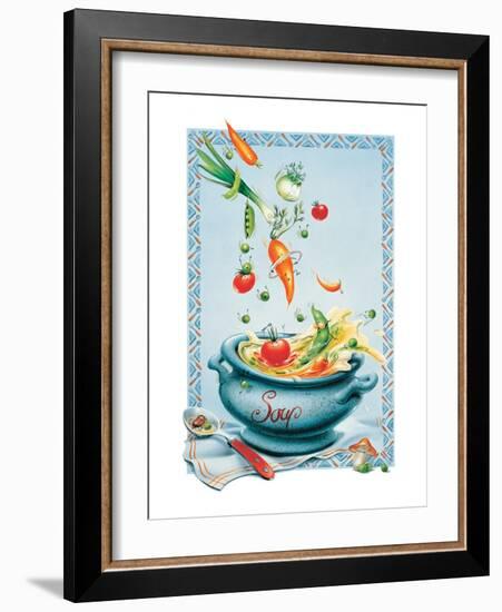 Vegetable Soup-Renate Holzner-Framed Art Print