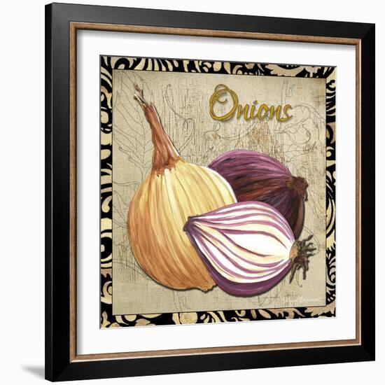 Vegetables 1 Onions-Megan Aroon Duncanson-Framed Giclee Print