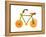 Vegetables and Fruit Forming the Shape of a Bicycle-Luzia Ellert-Framed Premier Image Canvas