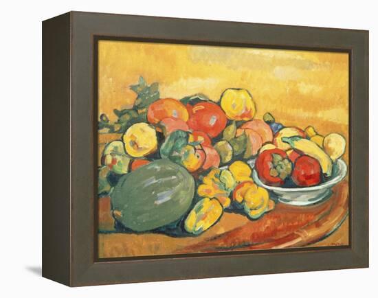 Vegetables and Fruit (Oil on Canvas)-Louis Valtat-Framed Premier Image Canvas