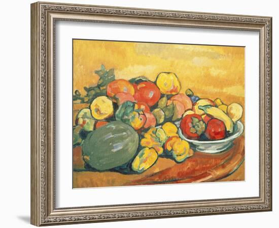 Vegetables and Fruit (Oil on Canvas)-Louis Valtat-Framed Giclee Print