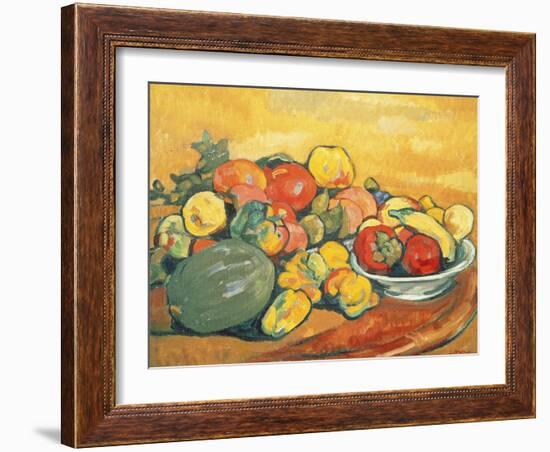 Vegetables and Fruit (Oil on Canvas)-Louis Valtat-Framed Giclee Print