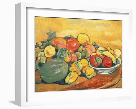 Vegetables and Fruit (Oil on Canvas)-Louis Valtat-Framed Giclee Print