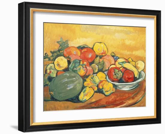 Vegetables and Fruit (Oil on Canvas)-Louis Valtat-Framed Giclee Print