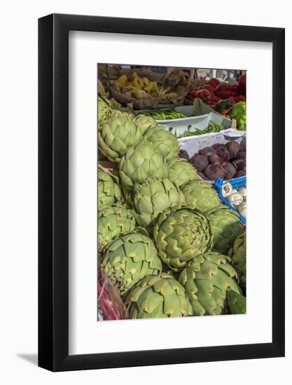Vegetables at outdoor market, Honfleur, Normandy, France-Lisa S. Engelbrecht-Framed Photographic Print