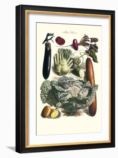 Vegetables; Cucumber, Cabbage, Eggplant, Potato, and Beet-Philippe-Victoire Leveque de Vilmorin-Framed Art Print