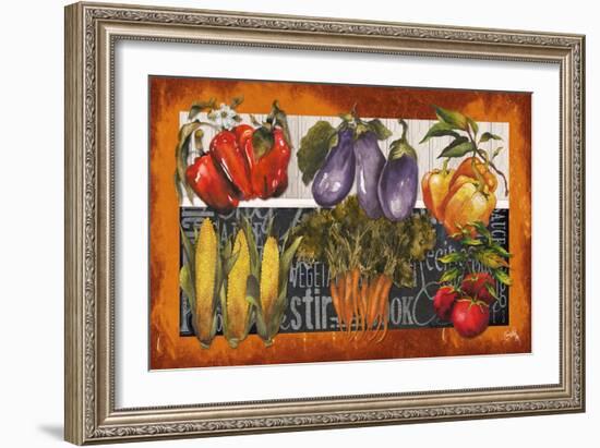 Vegetables Farm Fresh-Elizabeth Medley-Framed Art Print