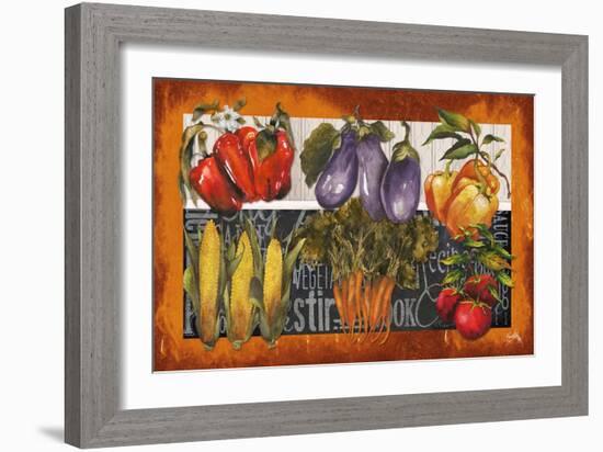 Vegetables Farm Fresh-Elizabeth Medley-Framed Art Print