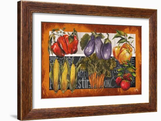 Vegetables Farm Fresh-Elizabeth Medley-Framed Art Print