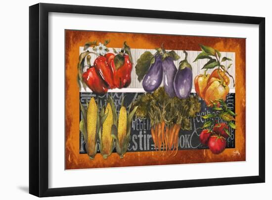 Vegetables Farm Fresh-Elizabeth Medley-Framed Art Print