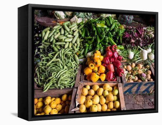 Vegetables for Sale in Souk, Marrakesh, Morocco-null-Framed Stretched Canvas