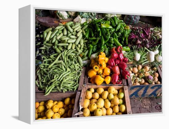 Vegetables for Sale in Souk, Marrakesh, Morocco-null-Framed Stretched Canvas