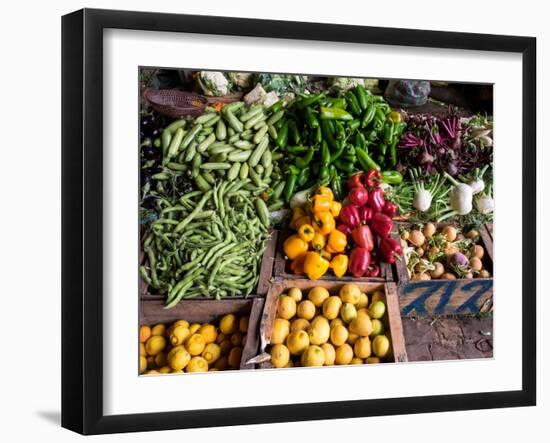 Vegetables for Sale in Souk, Marrakesh, Morocco-null-Framed Photographic Print