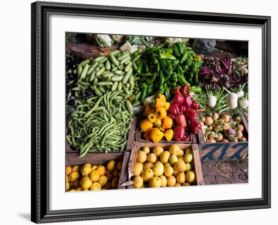 Vegetables for Sale in Souk, Marrakesh, Morocco-null-Framed Photographic Print