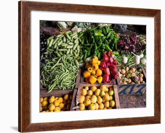 Vegetables for Sale in Souk, Marrakesh, Morocco-null-Framed Photographic Print