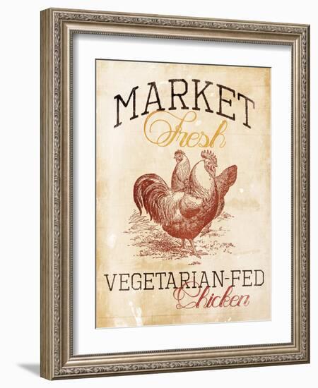 Vegetarian Fed Chicken-Jace Grey-Framed Art Print