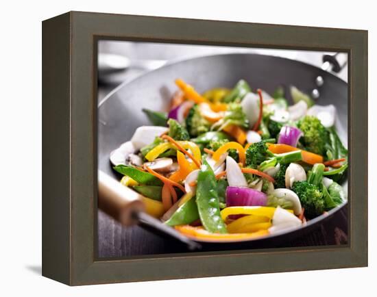 Vegetarian Wok Stir Fry-evren_photos-Framed Premier Image Canvas