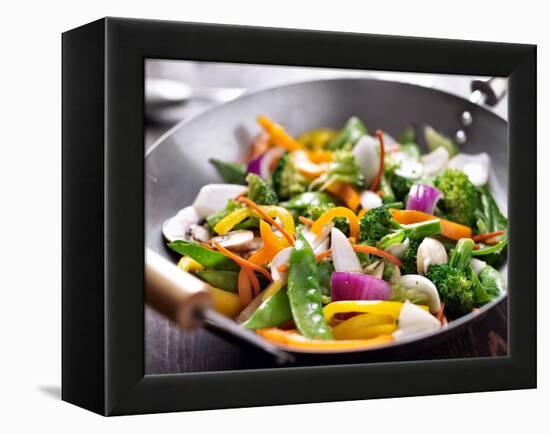 Vegetarian Wok Stir Fry-evren_photos-Framed Premier Image Canvas