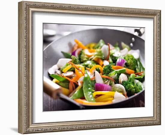 Vegetarian Wok Stir Fry-evren_photos-Framed Photographic Print