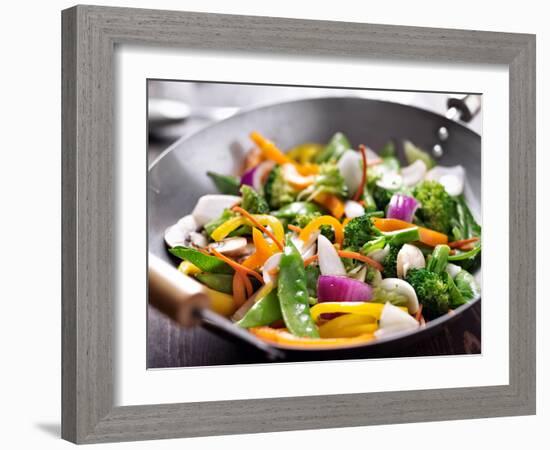 Vegetarian Wok Stir Fry-evren_photos-Framed Photographic Print