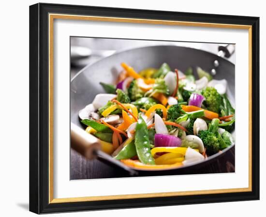 Vegetarian Wok Stir Fry-evren_photos-Framed Photographic Print