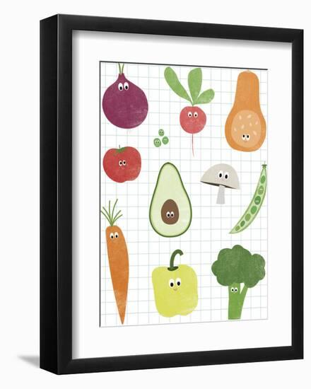 Veggie Mix-Clara Wells-Framed Giclee Print