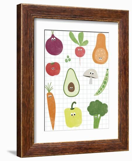 Veggie Mix-Clara Wells-Framed Giclee Print