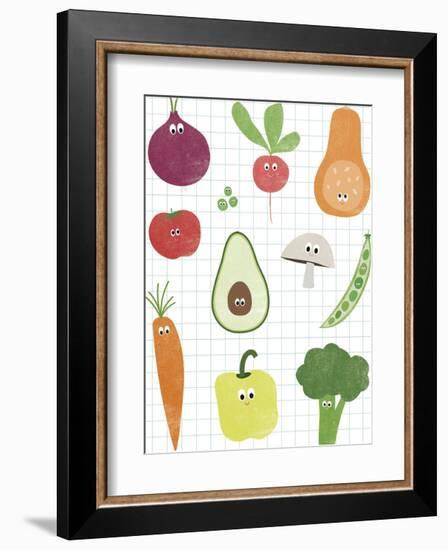 Veggie Mix-Clara Wells-Framed Giclee Print