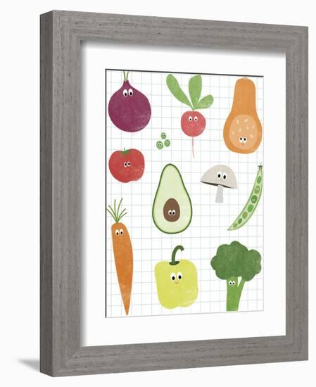 Veggie Mix-Clara Wells-Framed Giclee Print