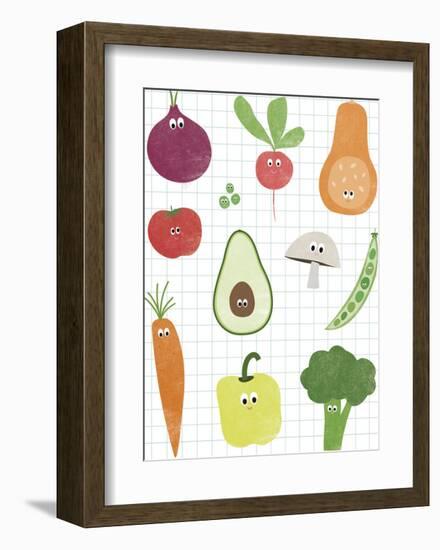 Veggie Mix-Clara Wells-Framed Giclee Print