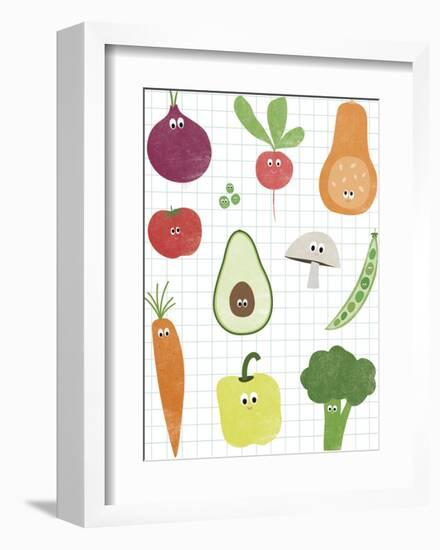 Veggie Mix-Clara Wells-Framed Giclee Print