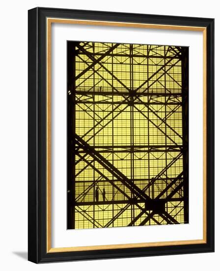 Vehicle Assembly Building, Where Saturn V Rocket is Assembled, Cape Kennedy, Florida-Michael Rougier-Framed Photographic Print