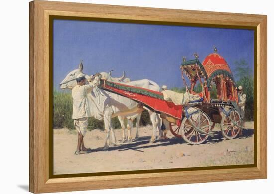 Vehicle of a Rich Family in Delhi, 1874-1876-Vasili Vasilyevich Vereshchagin-Framed Premier Image Canvas