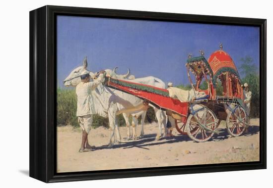 Vehicle of a Rich Family in Delhi, 1874-1876-Vasili Vasilyevich Vereshchagin-Framed Premier Image Canvas