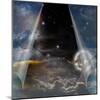 Veil Of Sky Pulled Open To Reveal Other-rolffimages-Mounted Art Print