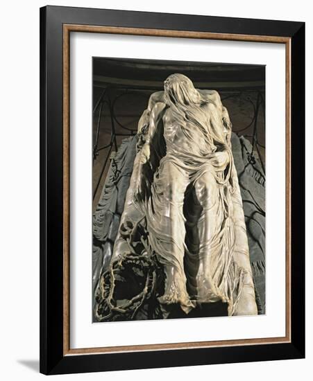 Veiled Christ, 1753, Marble Sculpture-Giuseppe Sanmartino-Framed Giclee Print