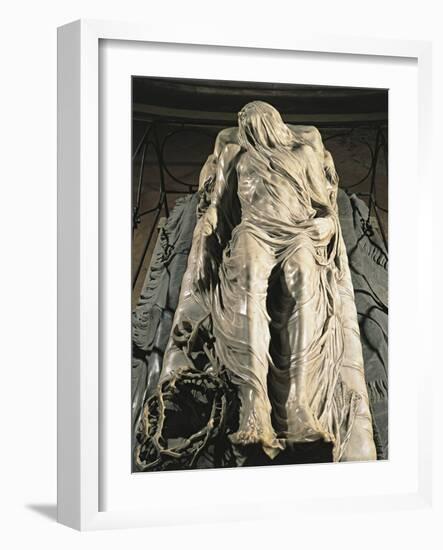 Veiled Christ, 1753, Marble Sculpture-Giuseppe Sanmartino-Framed Giclee Print