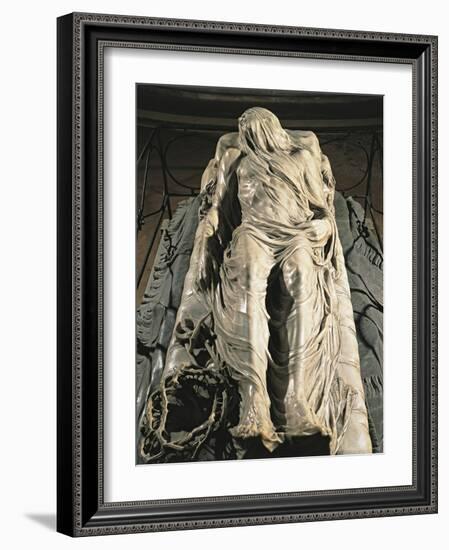 Veiled Christ, 1753, Marble Sculpture-Giuseppe Sanmartino-Framed Giclee Print