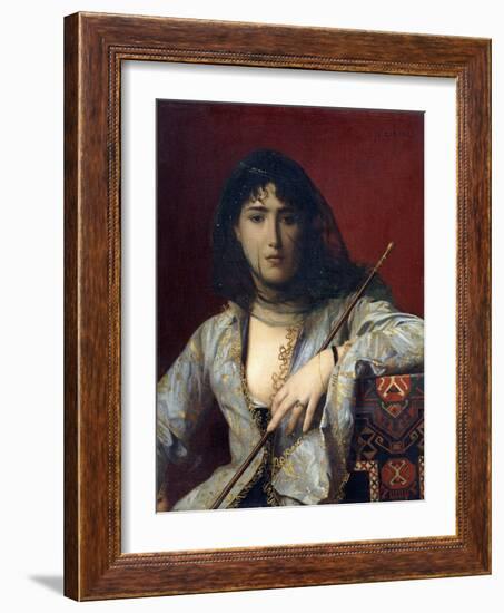 Veiled Circassian Lady-Jean Leon Gerome-Framed Giclee Print