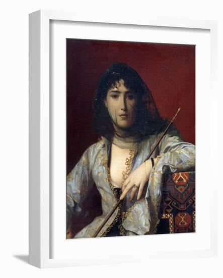 Veiled Circassian Lady-Jean Leon Gerome-Framed Giclee Print