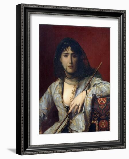 Veiled Circassian Lady-Jean Leon Gerome-Framed Giclee Print