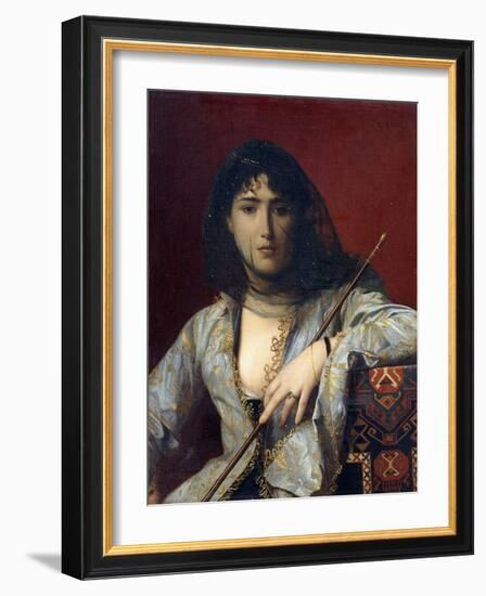 Veiled Circassian Lady-Jean Leon Gerome-Framed Giclee Print