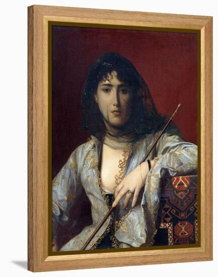 Veiled Circassian Lady-Jean Leon Gerome-Framed Premier Image Canvas