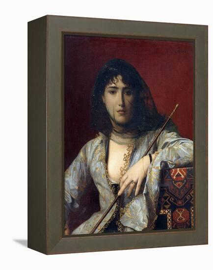 Veiled Circassian Lady-Jean Leon Gerome-Framed Premier Image Canvas