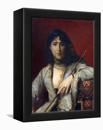 Veiled Circassian Lady-Jean Leon Gerome-Framed Premier Image Canvas