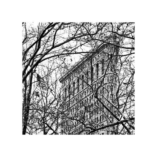 'Veiled Flatiron Building (detail)' Giclee Print - Erin Clark | Art.com